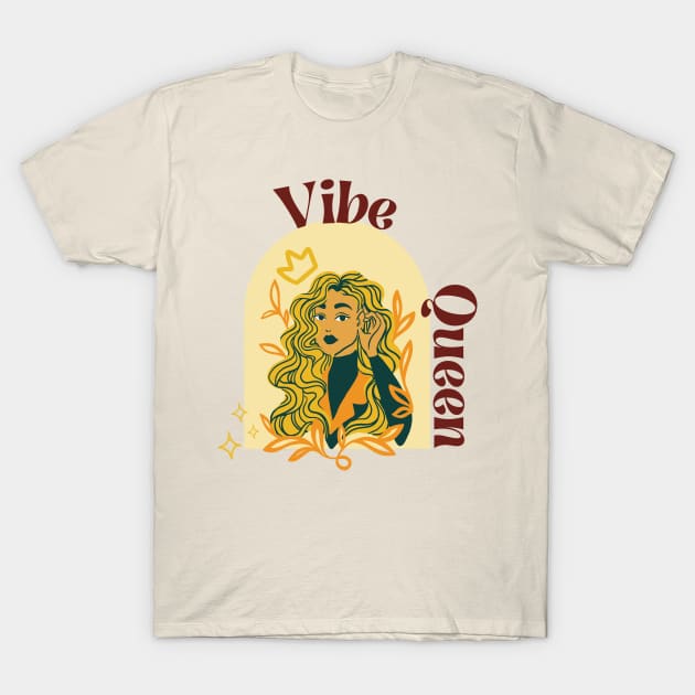 Bold Beauty: Vibe Queen's Signature Collection T-Shirt by Calypsosky